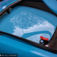 The roof panel, stowed in the rear half of the boot, just behind the engine
